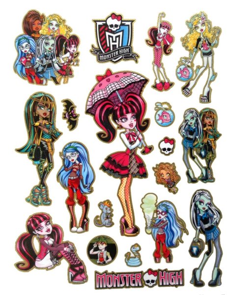 Школа монстров наклейки