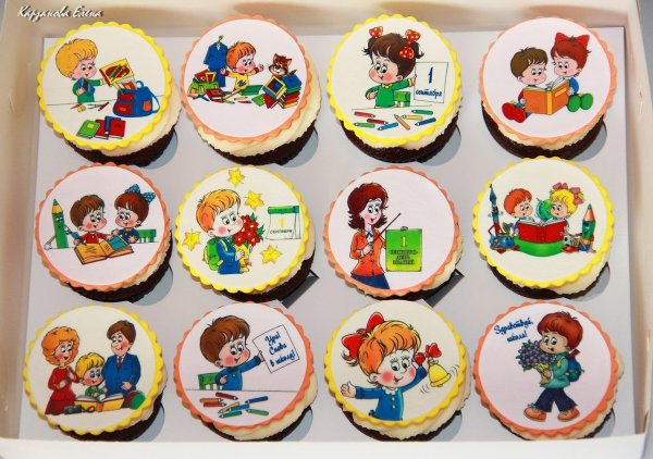 Капкейки на выпускной в детский садик