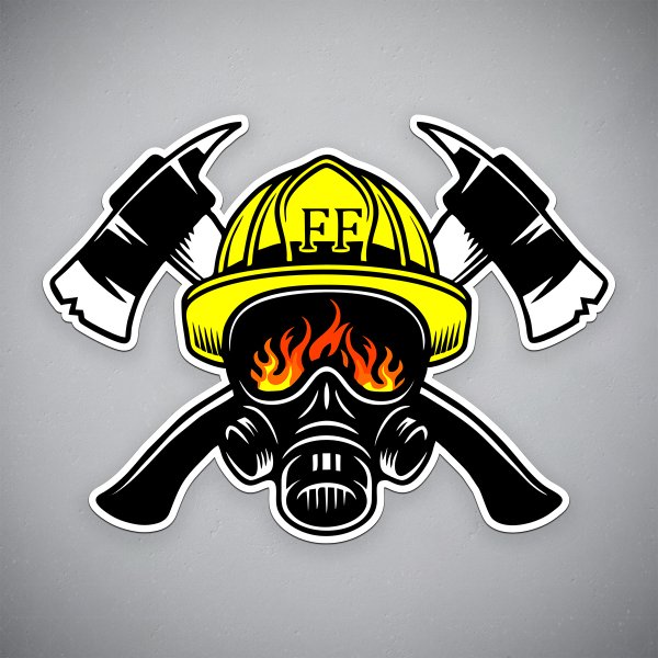 Наклейки на авто пожарная тематика