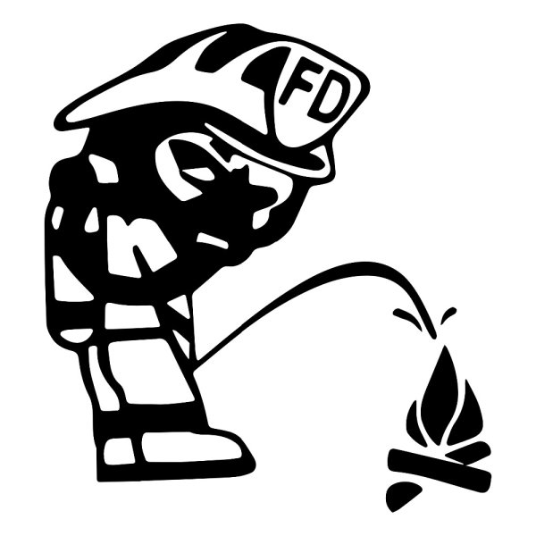 Наклейки на каску пожарного