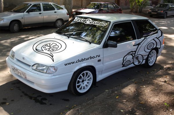 Наклейка 14 на ВАЗ 2114