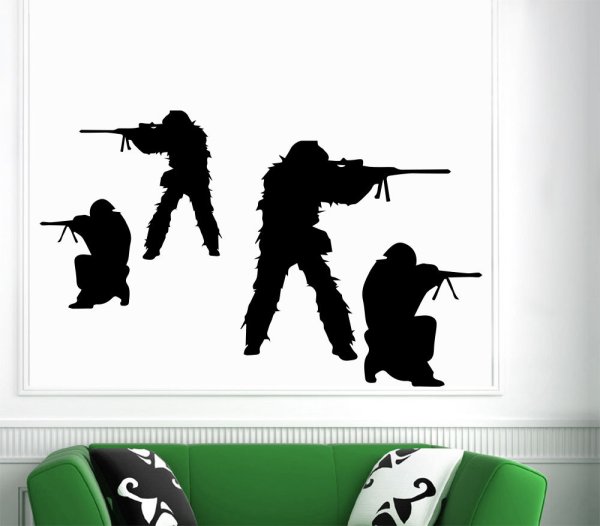 Виниловые наклейки военные