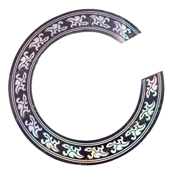 Наклейка на резонаторное отверстие гитары