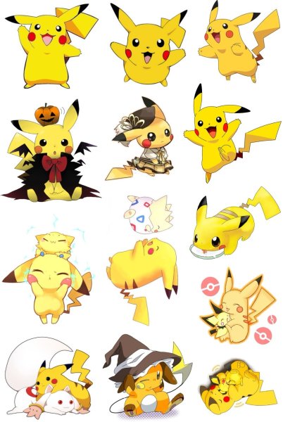 Стикеры Пикачу