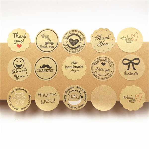 Круглые наклейки для упаковки