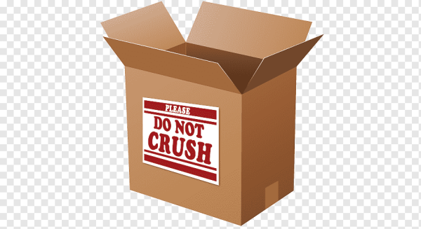 Коробка с наклейкой