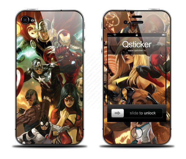 Много наклеек