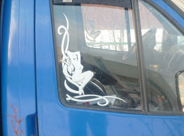 Наклейки на боковые стекла Газель