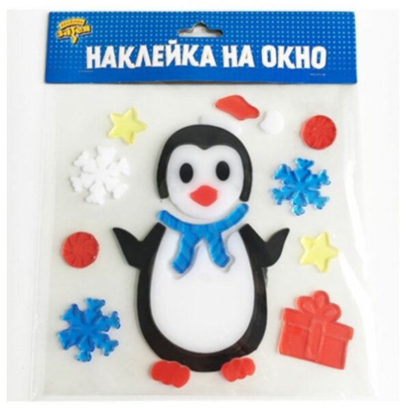 Наклейка на окно "Пингвин"