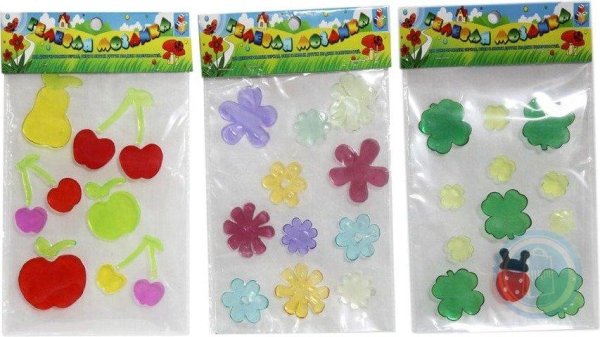 Гелевые наклейки на стекло