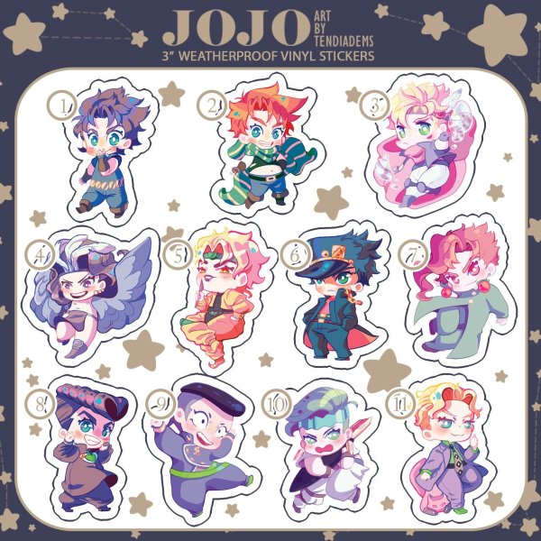Стикеры по Джоджо