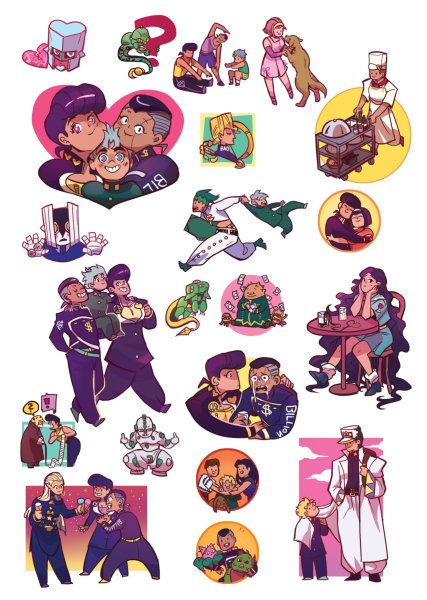 Наклейки жожо