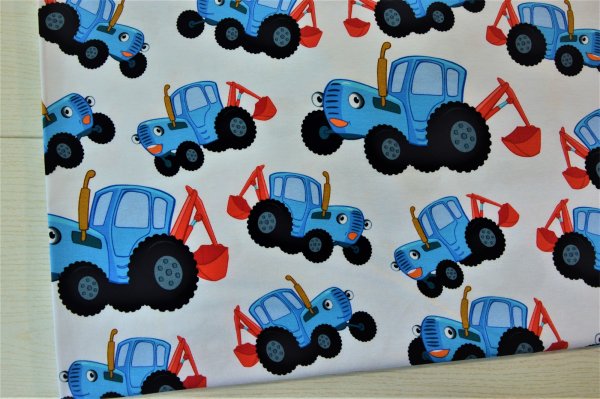 Синий трактор плакат