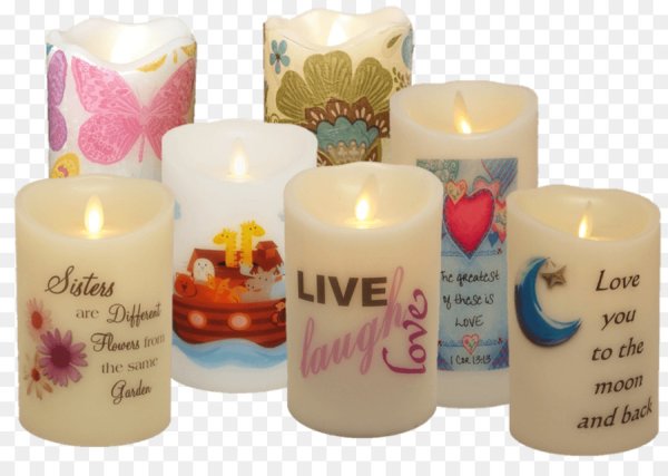 Наклейки на свечи прозрачные