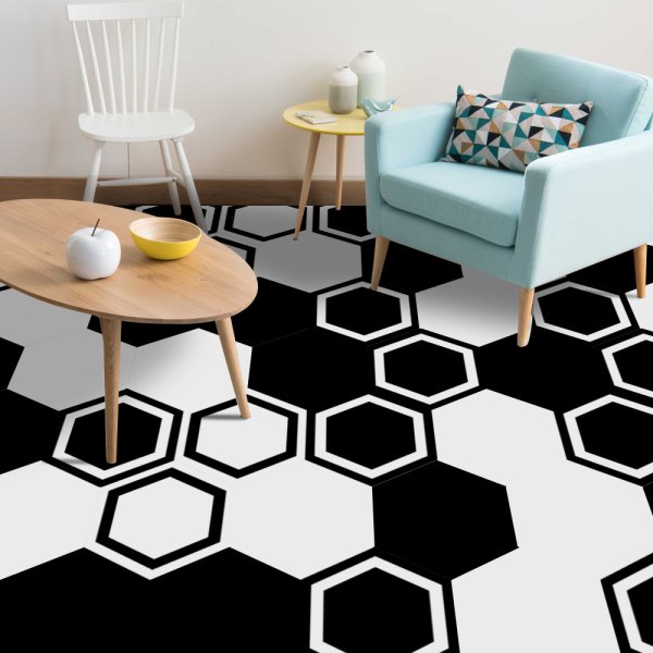 ПВХ-плитка для пола Hexagon