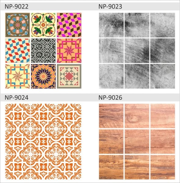 Наклейки на кафельную плитку на пол