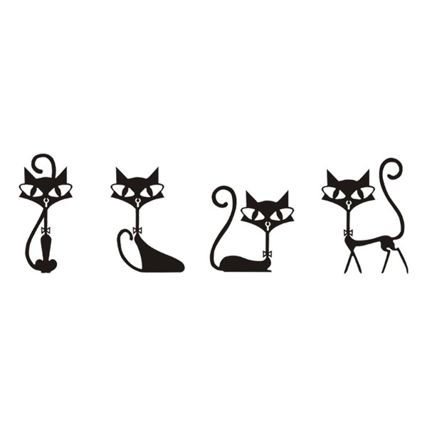 Интерьерные наклейки коты