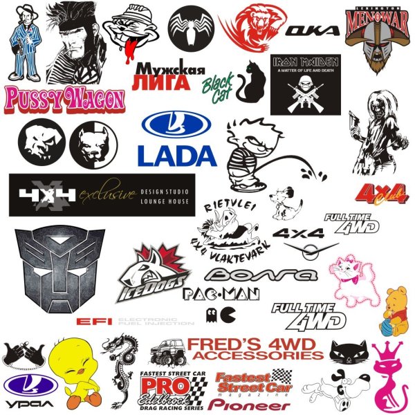 Наклейка "машины"