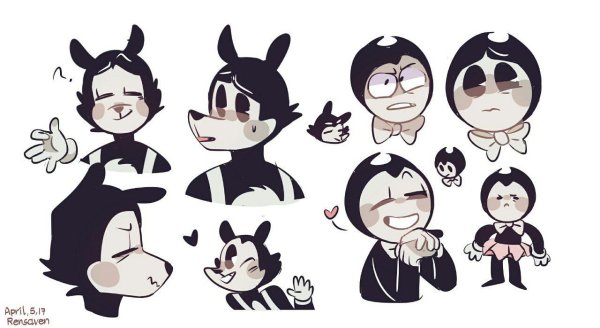 БЕНДИ И чернильная машина Борис арт