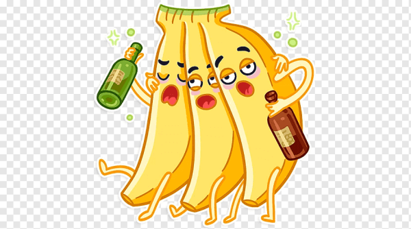 Стикеры ВК банан