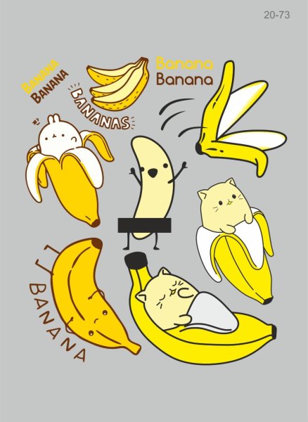 Наклейка от банана