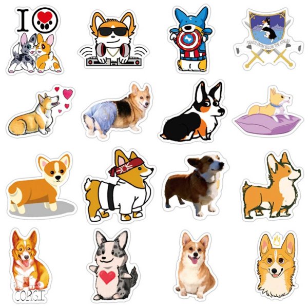 Стикерпаки корги