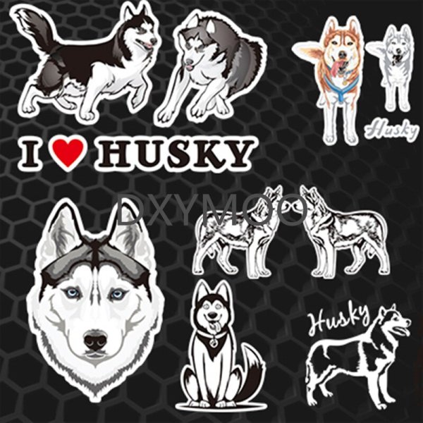 Наклейки хаски