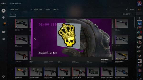 Наклейка CS go Foil