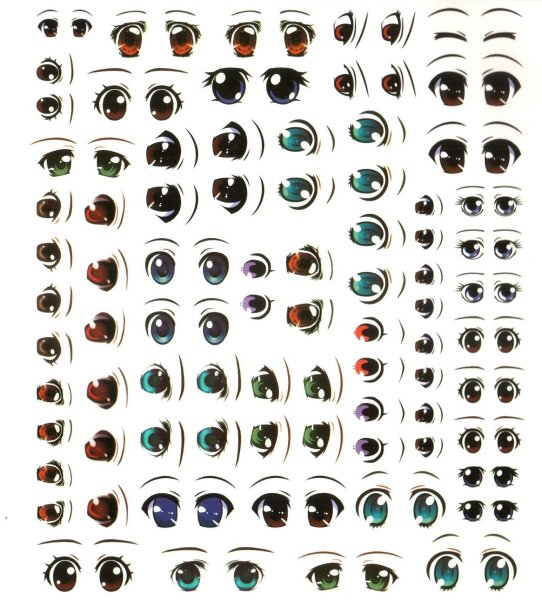 Глаза наклейки для кукол