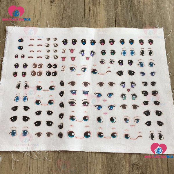 Наклейка лицо для куклы