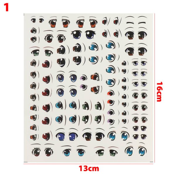 Глаза наклейки для кукол