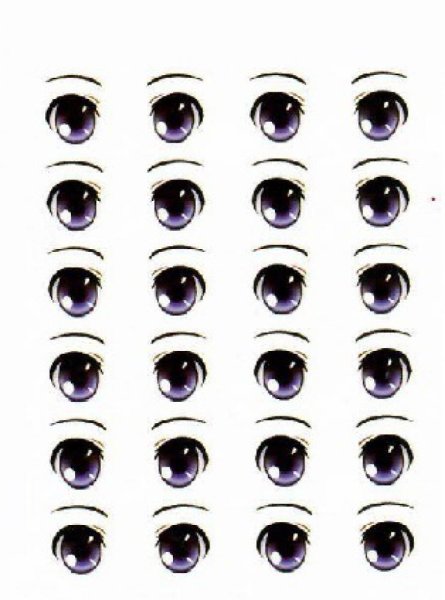 Кукольные глаза для наклеек