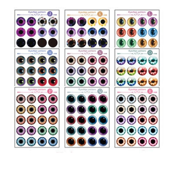 Термонаклейки глаза для кукол