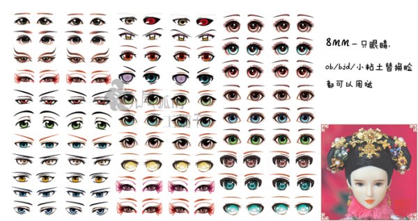 Глазные чипы для кукол