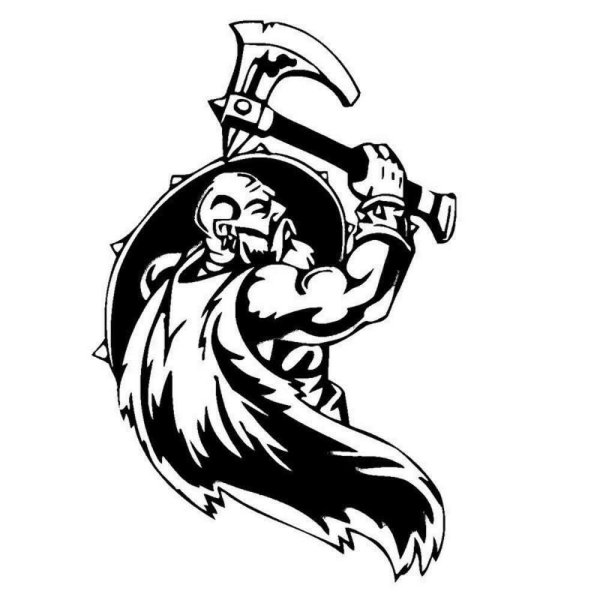 Трафарет Викинг