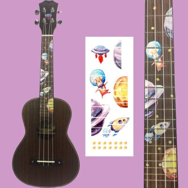 Наклейки на гриф укулеле