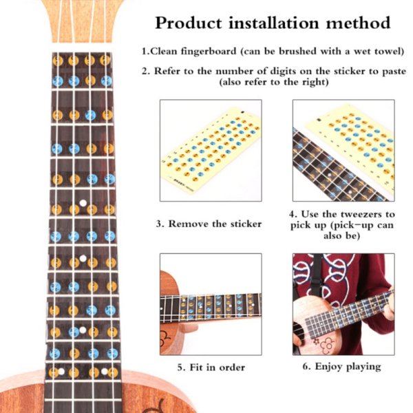 Стикеры на укулеле