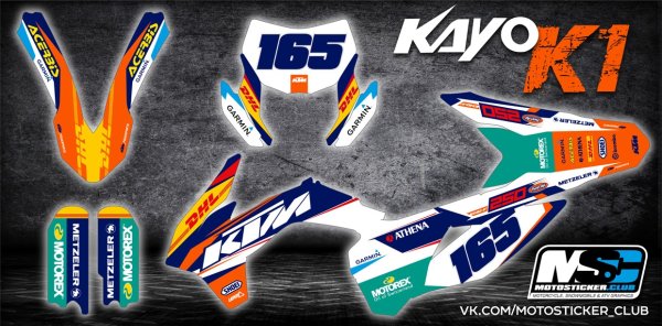 Комплект наклеек Kayo k1