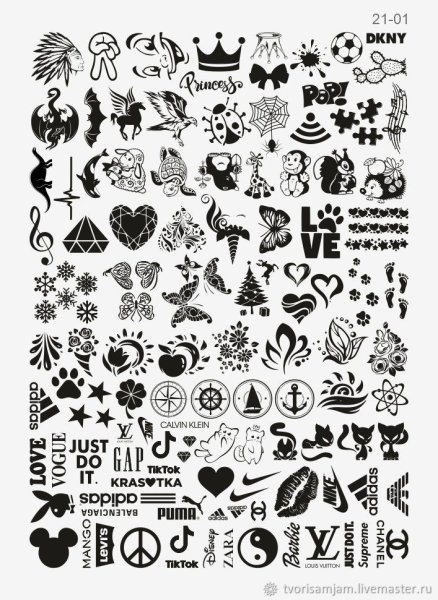 Наклейки для кукольной одежды