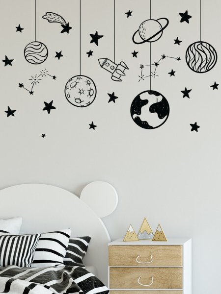 Трафареты интерьерных наклеек