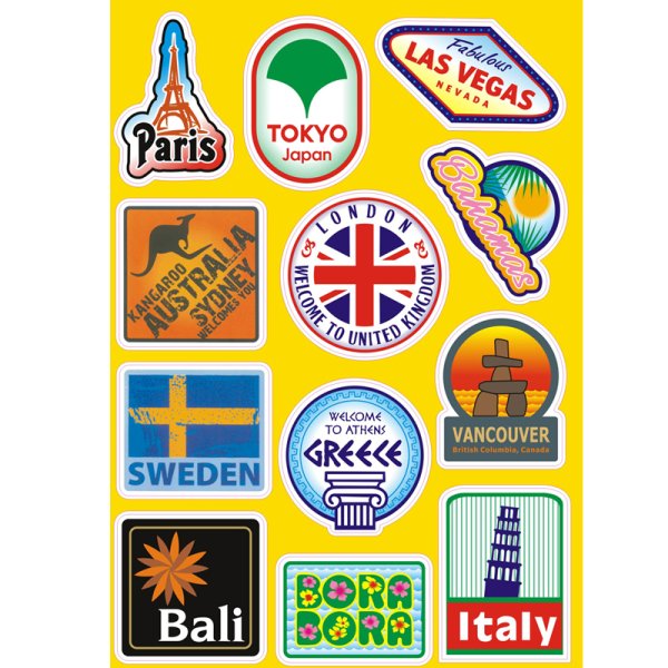 Наклейки на чемодан