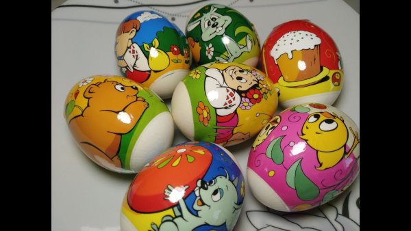 Термонаклейки на крашеные яйца