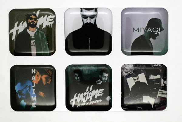 3д наклейки мияги