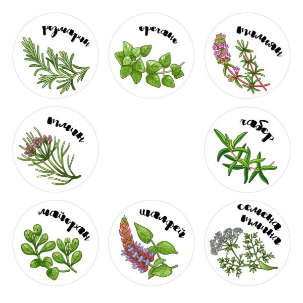 Наклейки для специй