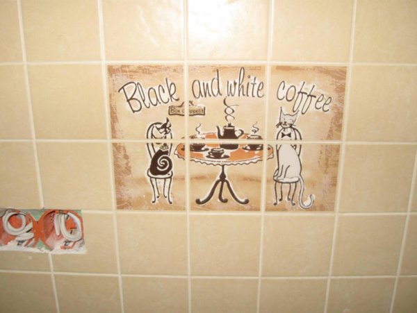 Кафель с рисунком для кухни