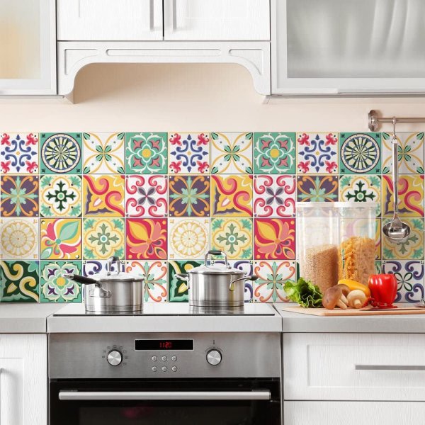 Покрасить керамическую плитку на кухне