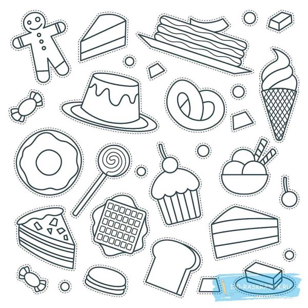 Раскраски Стикеры