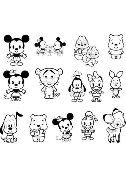 Раскраски мини рисунки для срисовки