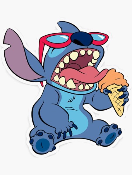 Стич Стикеры телеграмм