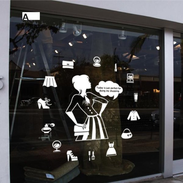 Виниловые наклейки на витрины